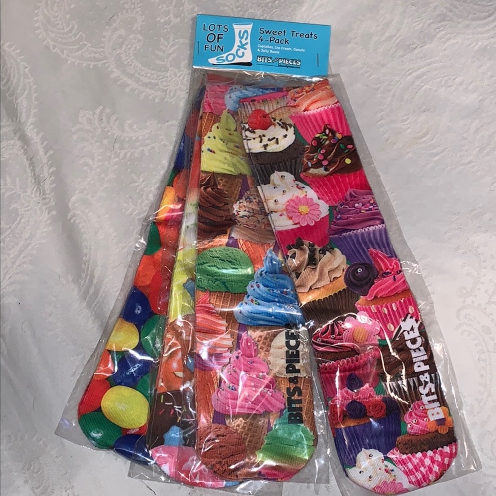 Lots of Fun Socks - Sweet Treats 4-Pack